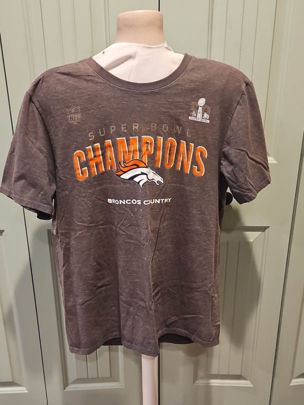 Denver Broncos Brown 'Champions' Short-Sleeve T-Shirt